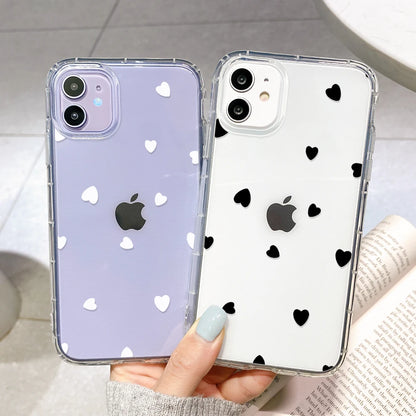 Love Heart Transparent Phone Case