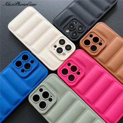 Down Jacket Puffer TPU Phone Case