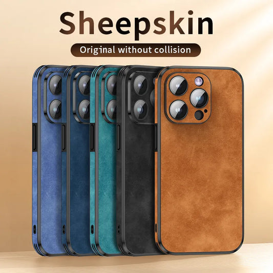 Luxury SheepSkin Leather iPhone Case