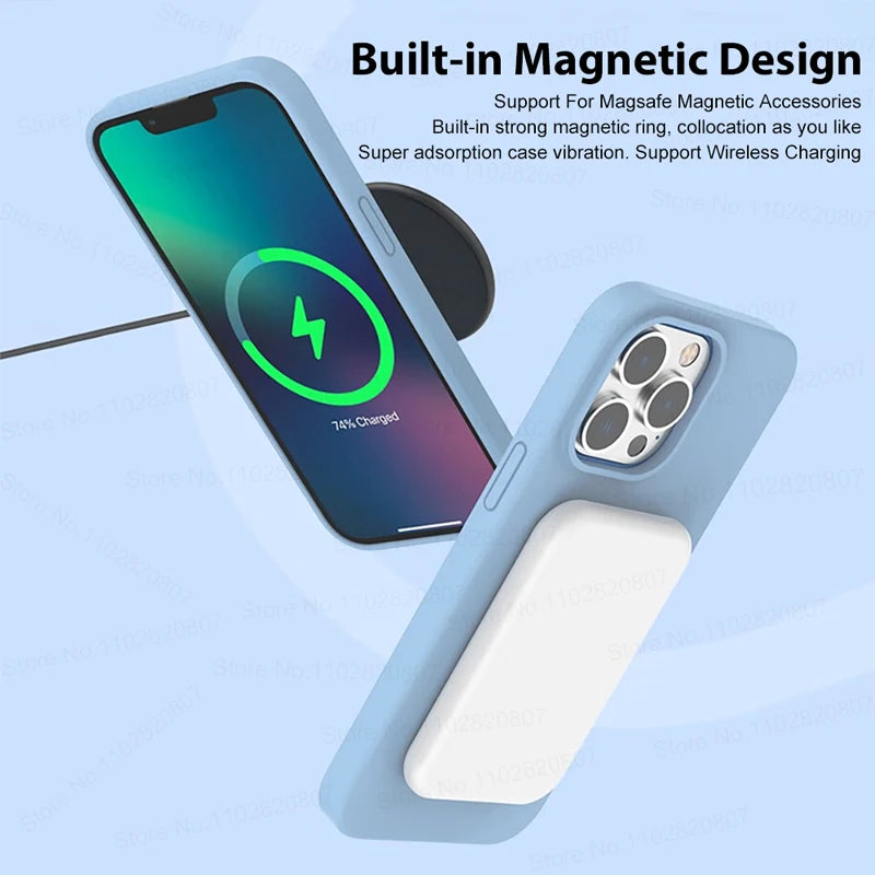 Liquid Silicone MagSafe Magnetic Cases