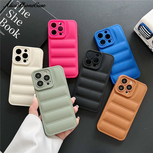 Down Jacket Puffer TPU Phone Case