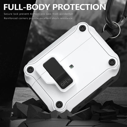 Automatic Snap Switch Secure Clear AirPods Protective Case Cover