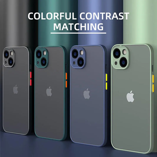 Matte Luxury Soft Silicone Shockproof iPhone Protective Case